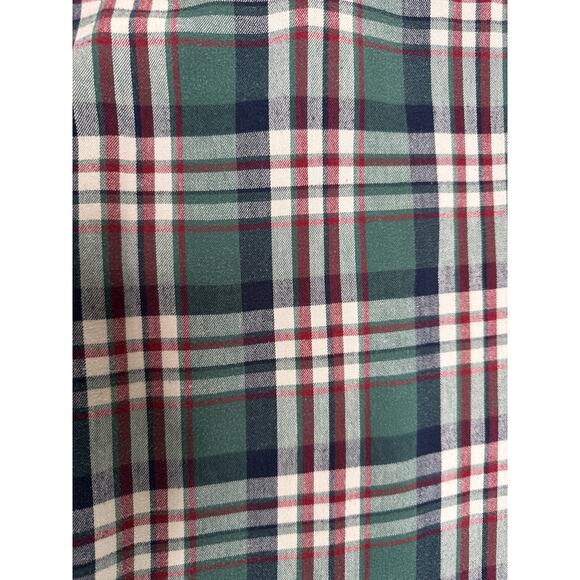 Vintage L.L. Bean USA green red Plaid Flannel Shirt Women’s Medium 80s/90s - Picture 11 of 13